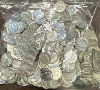 (1) SALE!  Fine to AU 90% Silver Roosevelt Dime Roll 50 Coins *Paypal/Credit Card Price!