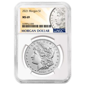 2021 Morgan Silver Dollar NGC MS69 Morgan Label