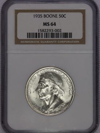1935 Daniel Boone Silver Half Dollar Commemorative NGC MS64