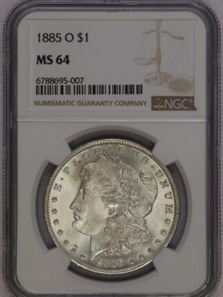 1885 O Morgan Dollar MS64 NGC