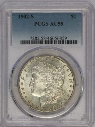 1902 S Morgan Dollar AU58 PCGS