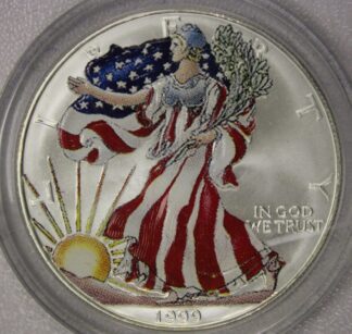 AUCTION-   1999 Colorized American Silver Eagle
