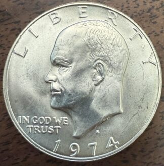 1974 S Eisenhower UNC 40% Silver Dollar