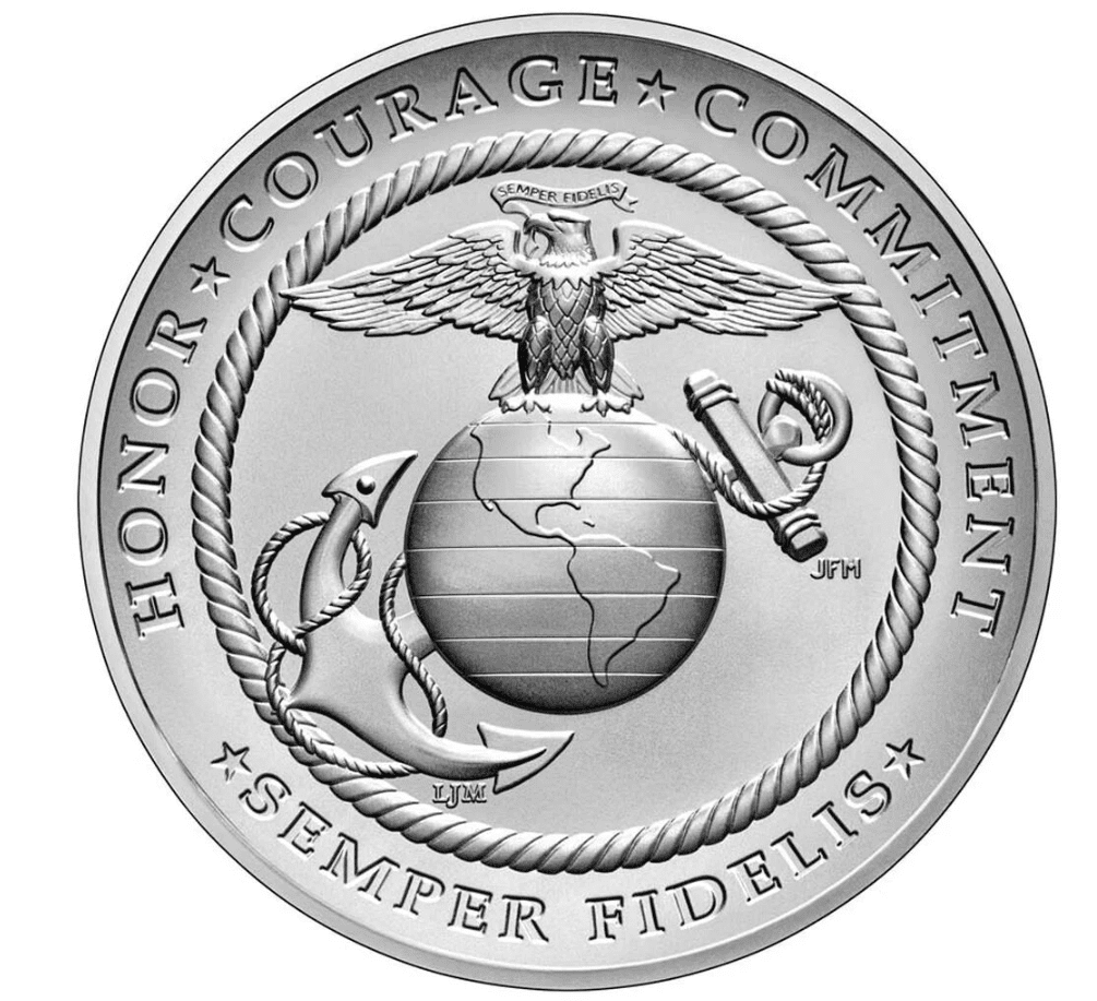 U.S. Marines Silver Medals - 2.5 oz. - .999 SILVER OGP - Image 4