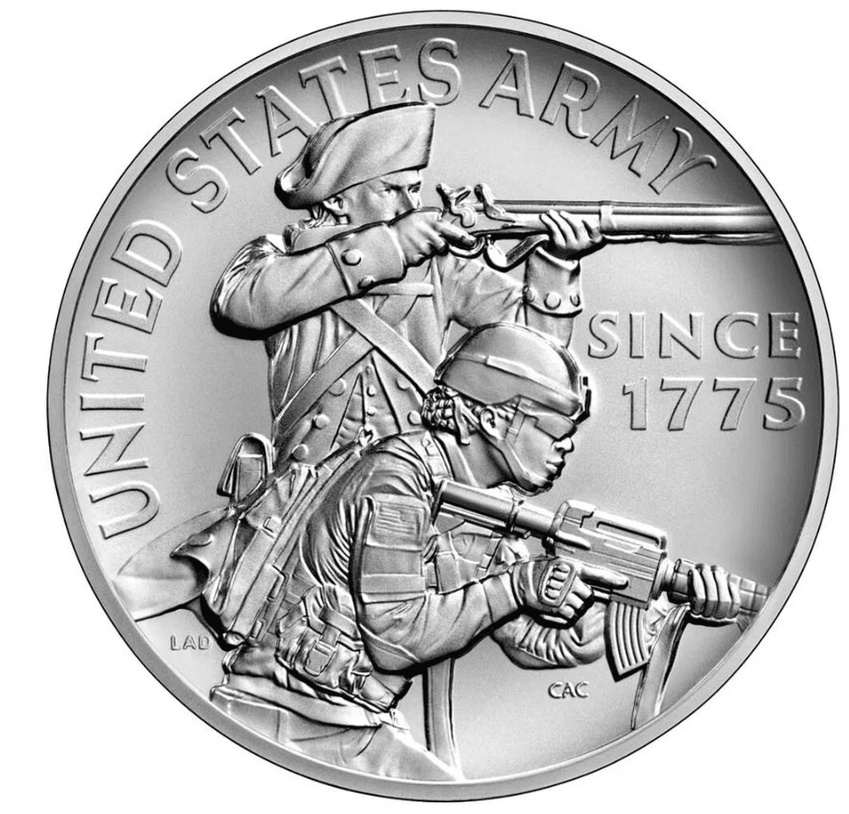 U.S. Army Silver Medals - 2.5 oz. - .999 SILVER OGP