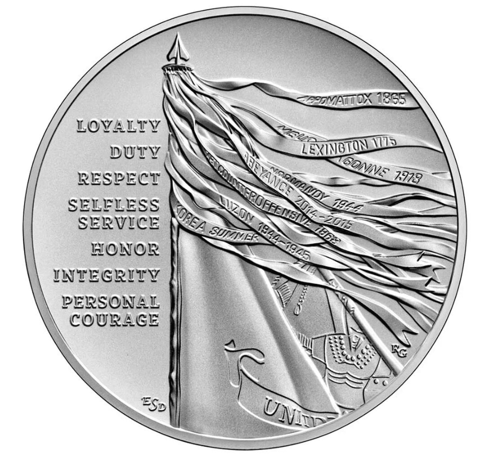 U.S. Army Silver Medals - 2.5 oz. - .999 SILVER OGP - Image 4