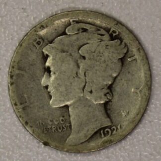 AUCTION-   1921 Mercury Dime AG to Good