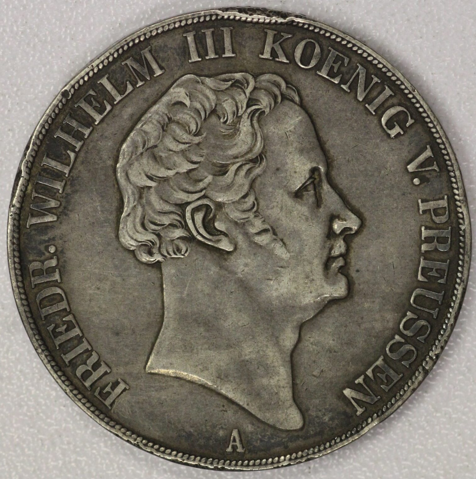 1840 German State Prussia 2 Thaler Has Rim Dings