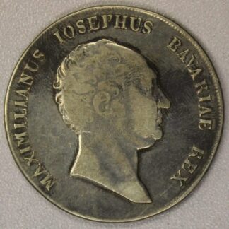 1809 German State Bavaria One Thaler Circulated