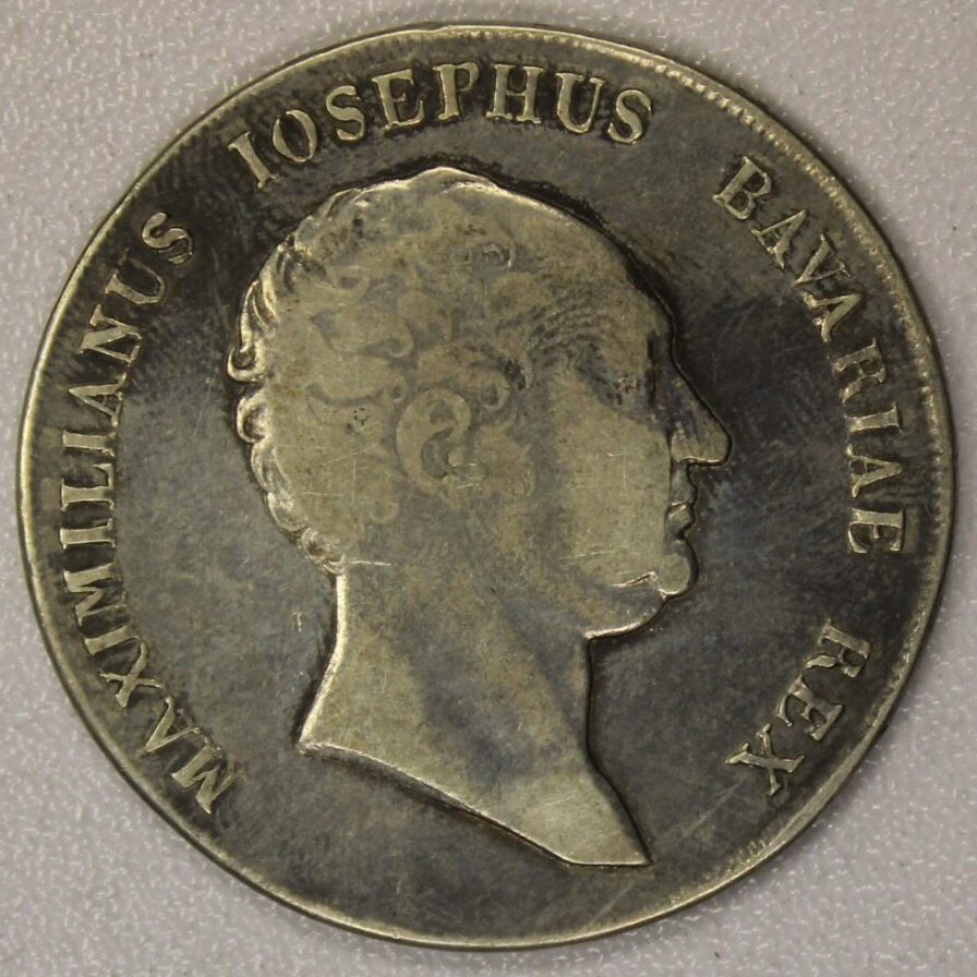 1809 German State Bavaria One Thaler Circulated