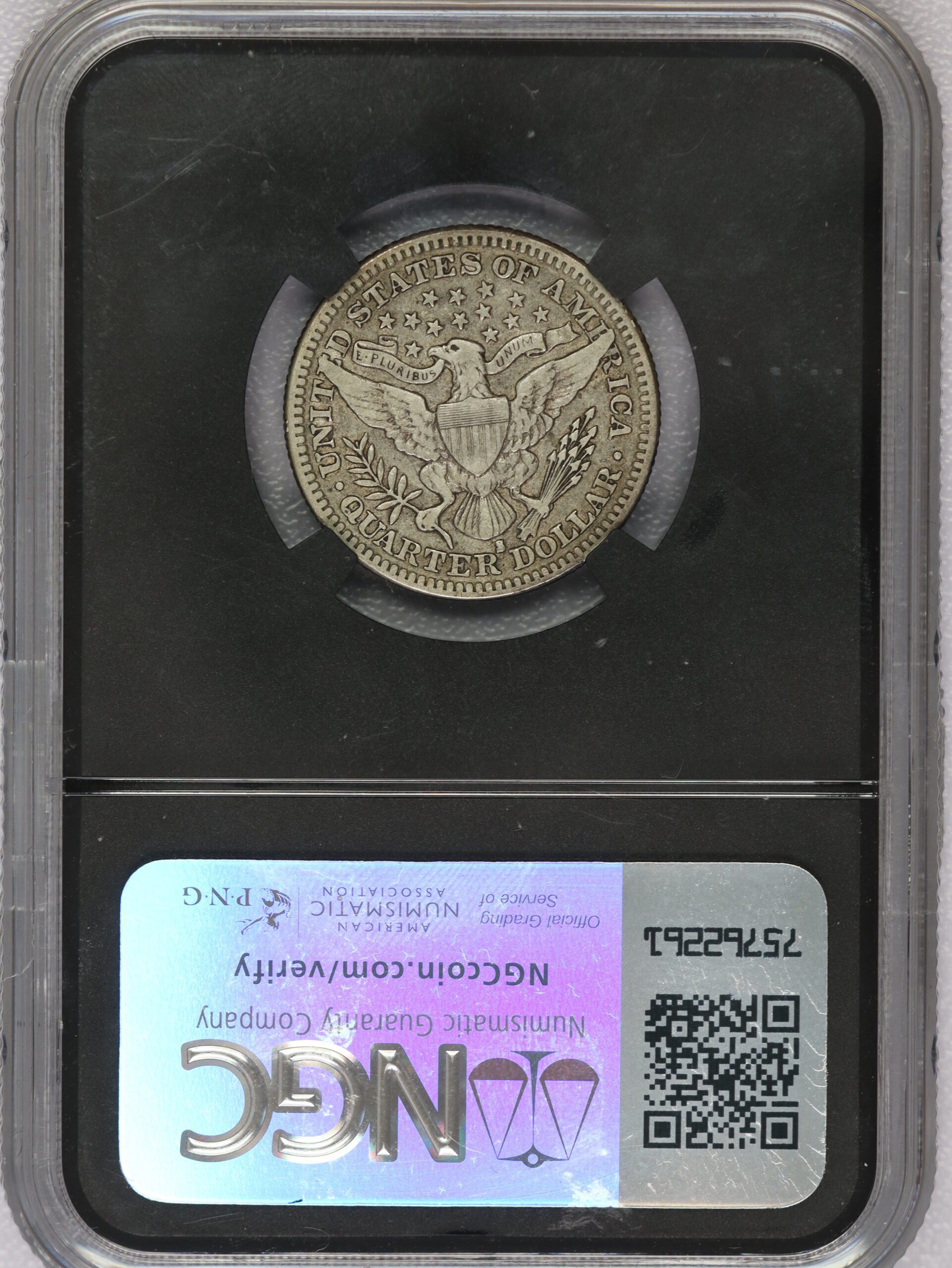 1914 S Barber Quarter VF25 NGC Vault Box Series 9 - Image 2