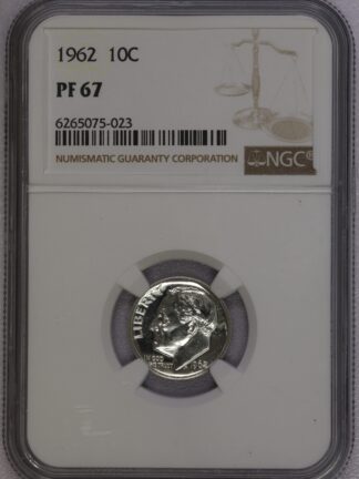 1962 Proof Roosevelt Dime PF67 NGC