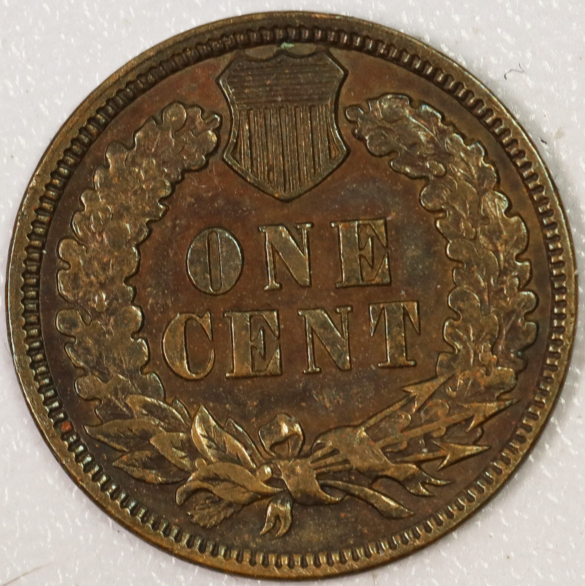 Auction - 1880 Indian Head Cent Questionable Toning EF - Image 2