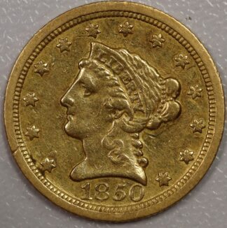 1850 O Liberty Head $2.50 Gold EF Cleaned
