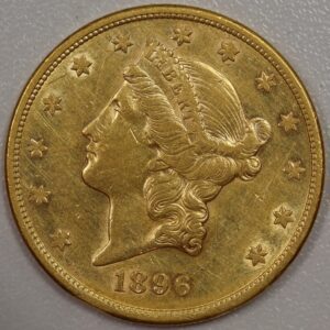 1896 S Liberty Head $20 Gold EF Cleaned