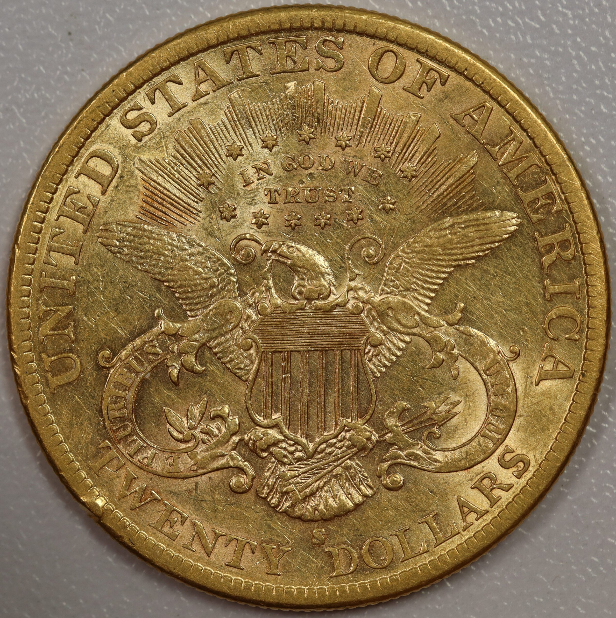 1896 S Liberty Head $20 Gold EF Cleaned - Image 3