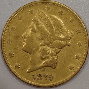 1879 Liberty Head $20 Gold EF