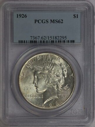 1926 Peace Dollar MS62 PCGS