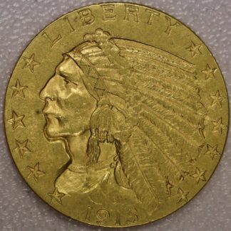 1915 Liberty Head $5 Gold AU