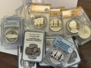 1991 To 2013 Random $1 Dollar 90% Silver US Commemorative Graded