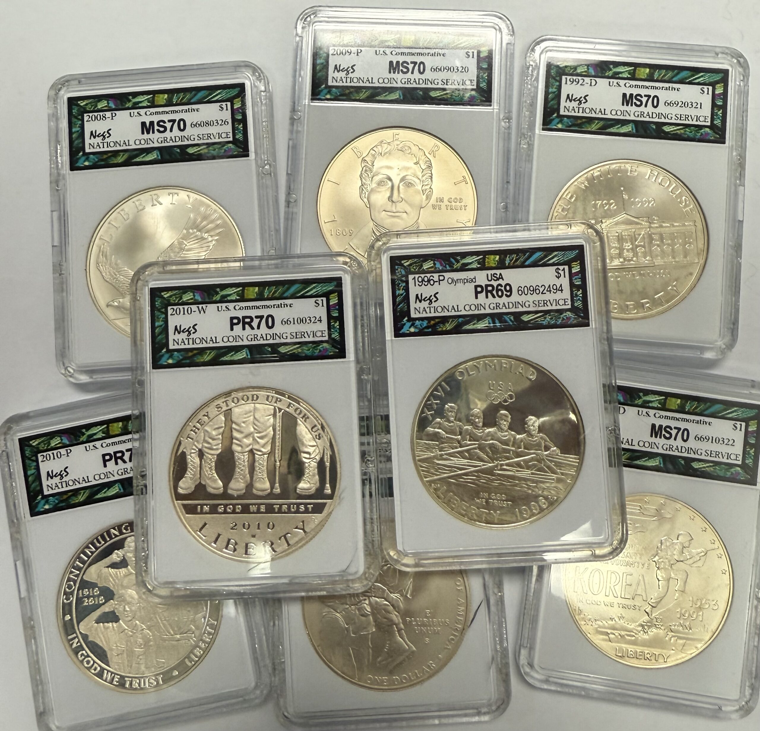 1983 To 2004 Random $1 Dollar 90% Silver US Commemorative Graded - Image 3