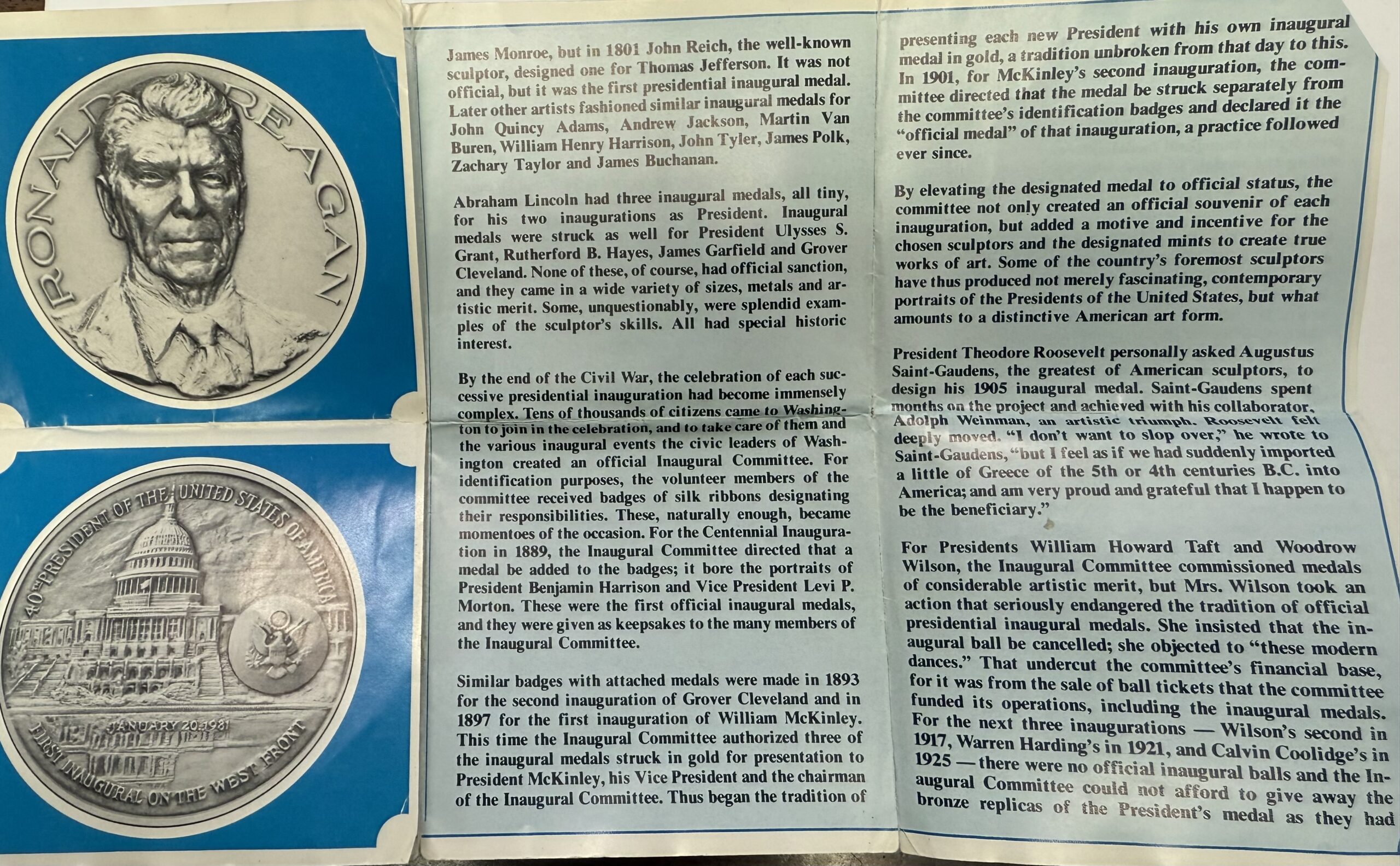 Auction - 1981 Ronald Reagan Inaugural Medal .999 1 oz Silver - Image 4