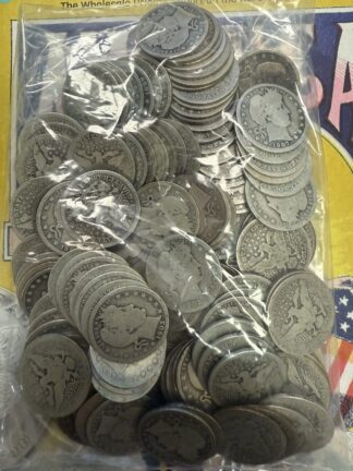 Barber Quarter Random Date And Mint Mark - Circulated With Full Date