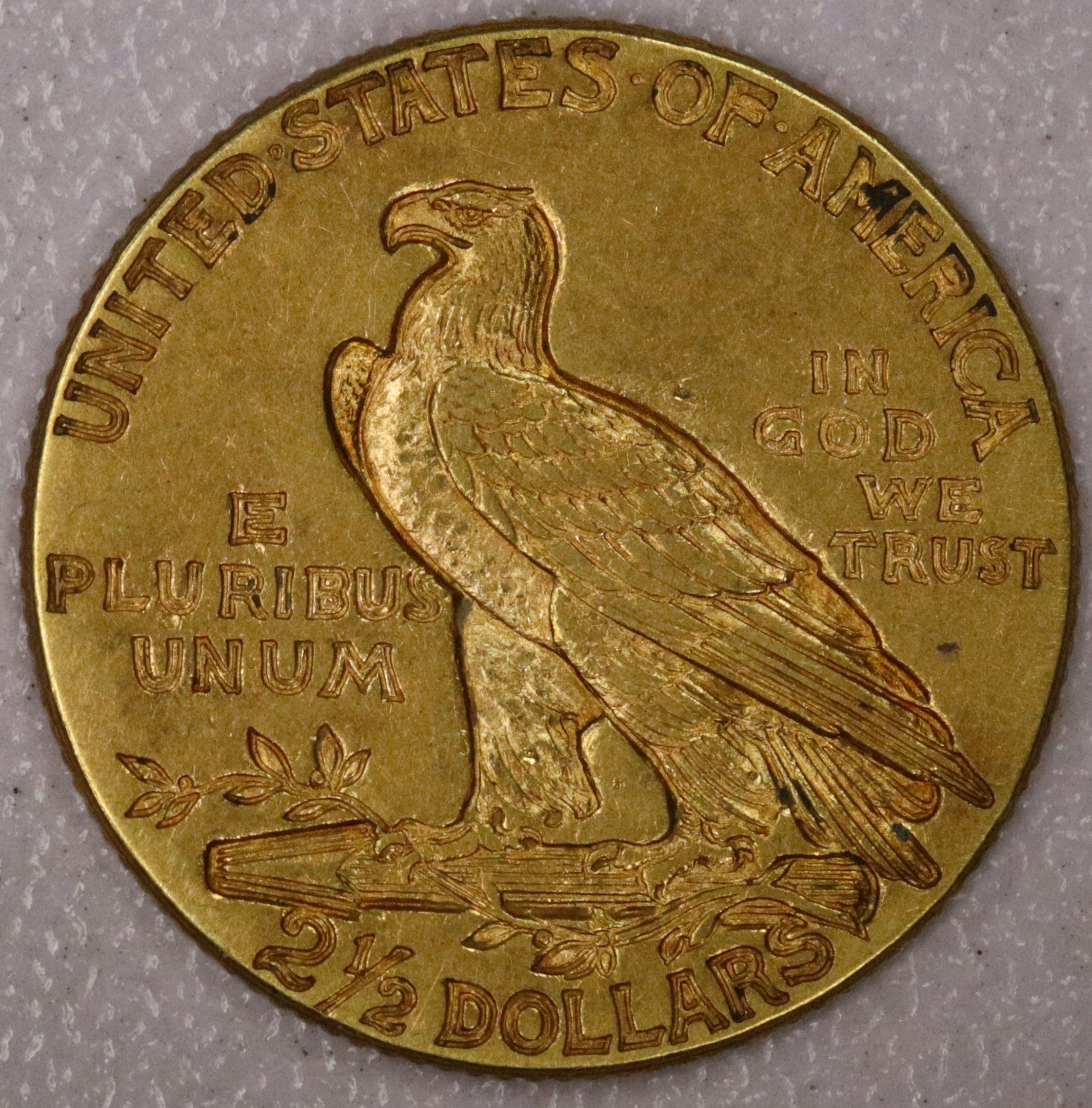 1912 Head $2.50 Gold AU - Image 3