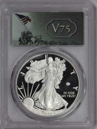 2020 W V75 Privy Mark Silver Eagle PCGS PR70 DCAM