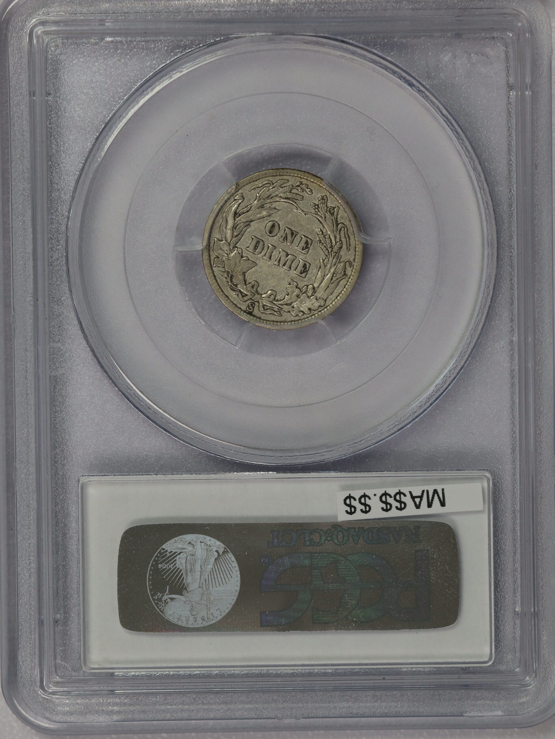 1901-S Barber Dime XF45 PCGS - Image 2
