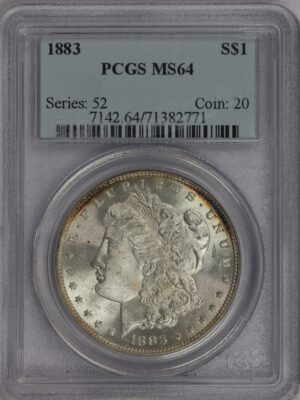 1883 Morgan Silver Dollar MS64 NGC