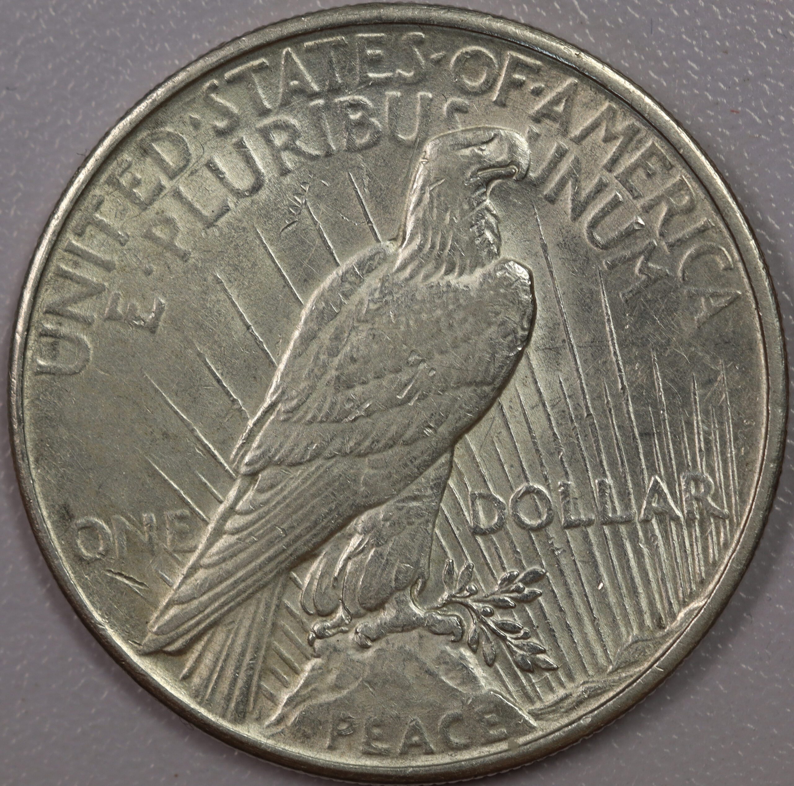Auction- 1935 Peace Dollar AU Cleaned - Image 2