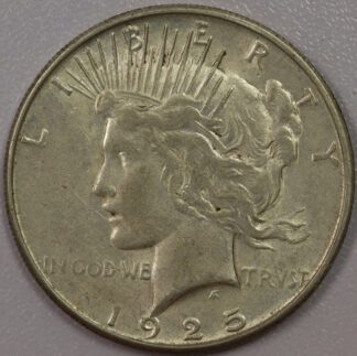 Auction- 1925 S Peace Dollar AU