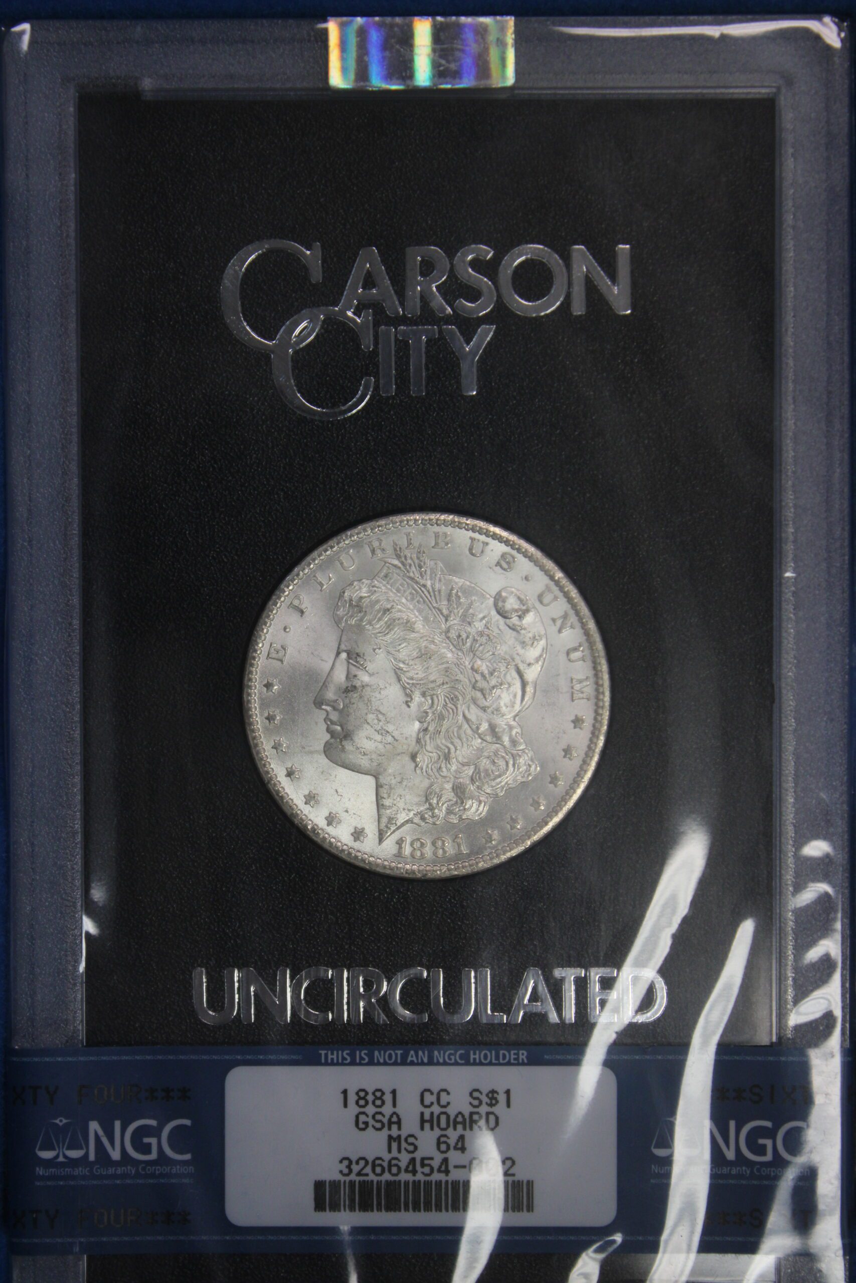 1881 CC Morgan Dollar GSA Hoard NGC MS64 NGC