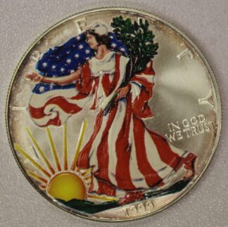 AUCTION-   1999 Colorized American Silver Eagle