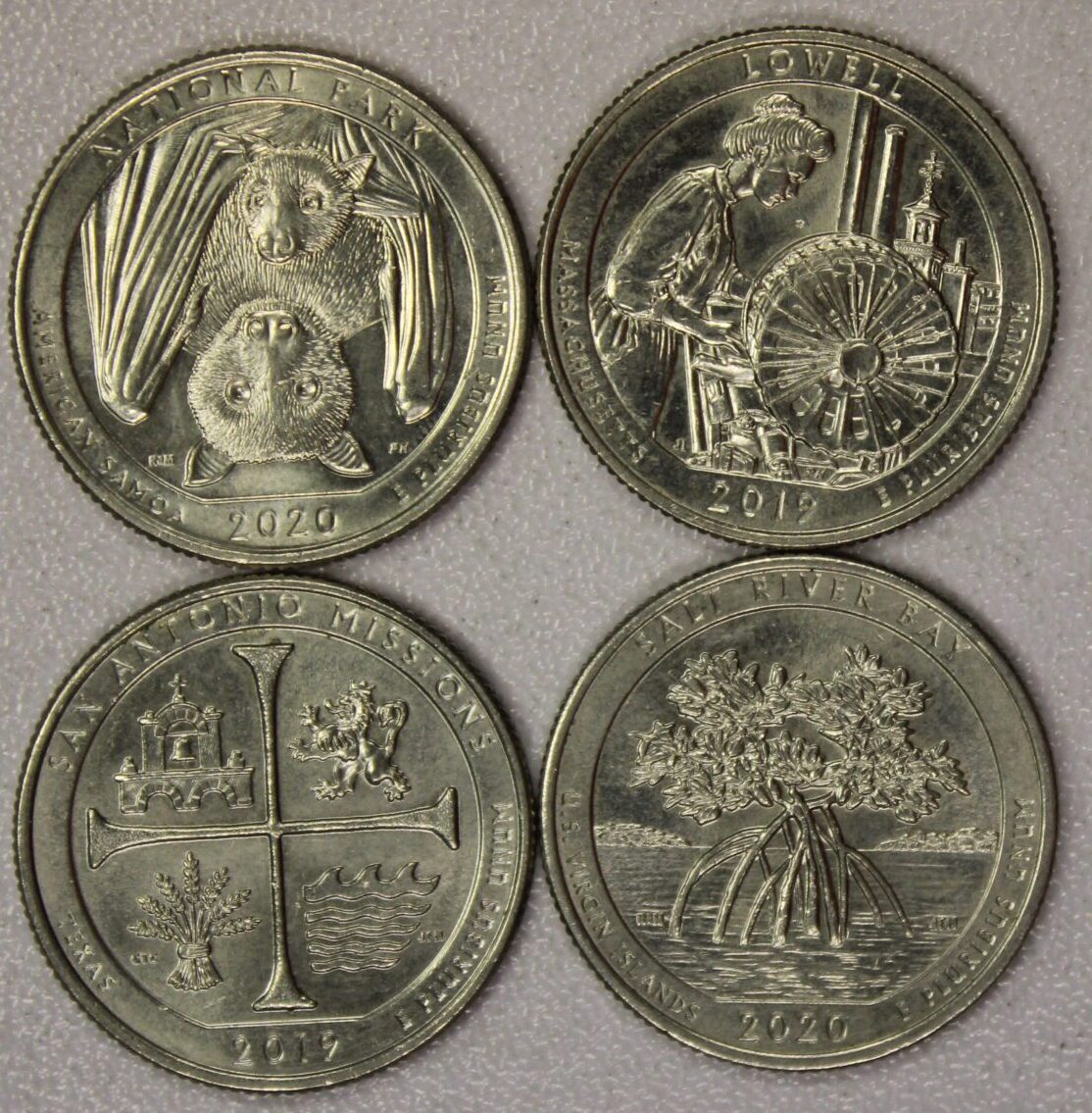 AUCTION- 2019 & 2020 ATB Washington Quarters with "W" Mint Mark (Total of Four) - Image 2