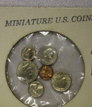 AUCTION-   1972 Set Of Miniature US Coins Cent thru Dollar