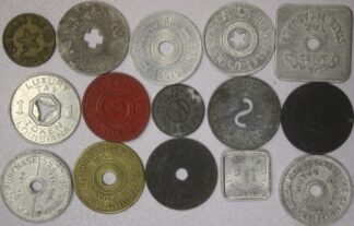 AUCTION-   15 Different Tax Tokens Various States & Denominations