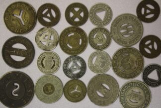 AUCTION-   21 Different Transportation Tokens Various States and Cities
