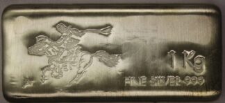 Pony Express One Kilogram (1000 Grams) Silver Bar
