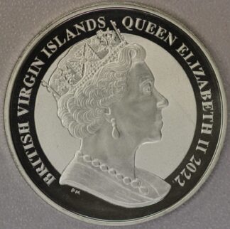 AUCTION-   2022 British Virgin Islands One Dollar Santa Maria One Ounce .999 Silver