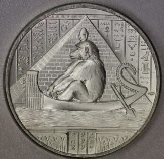 AUCTION-   2 Ounce .999 Silver Round RA Egyptian Gods Series by Heidi Wastweet