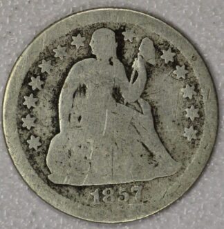 AUCTION-   1857-O Seated Liberty Dime Cleaned & Circulated