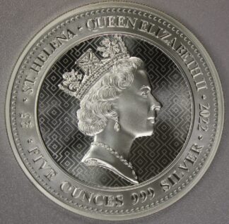 2022 St Helena Five Ounce .999 Silver Truth Conquers All Silver Round
