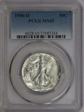 1946 D Walking Liberty Half PCGS MS65