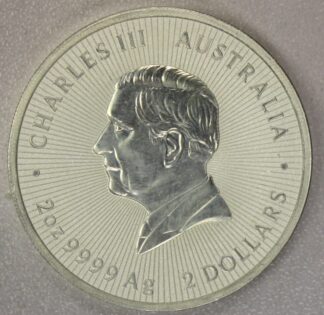 2024 Australia Two Dollars Two Troy Ounces .9999 Silver Emu & Babies