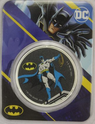 AUCTION-   2023 Samoa 5 Dollars One Ounce .999 Silver BATMAN