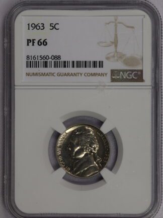 Auction - 1963 Jefferson Nickel PF66 NGC