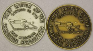 AUCTION-  1774-1974 Bicentennial of Point Pleasant WVa Fort Randolph 1st Battle of the American Revolution Sterling Silver & Bronze Medals