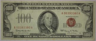 AUCTION-   1966 One Hundred Dollars Red Seal United States Note Very Fine